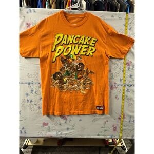 WWE New Day Pancake Power Orange Wrestling T-Shirt Men's Size Large